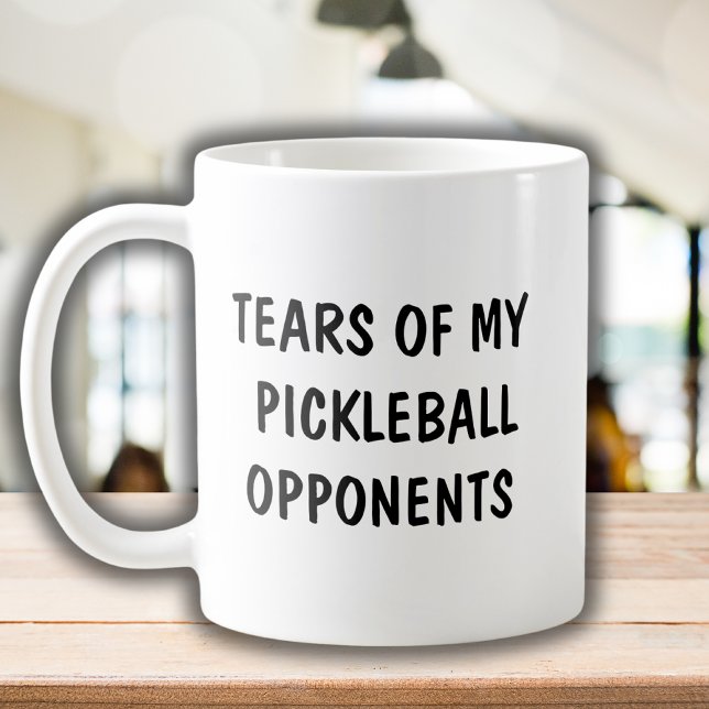 Mug Drôle de dire Pickleball opposant la typographie m (Créateur téléchargé)