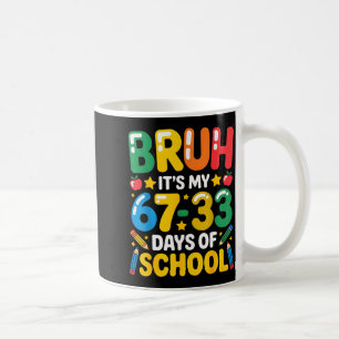 Mug Drôle de frère, c'est mes 67 33 jours d'école Math