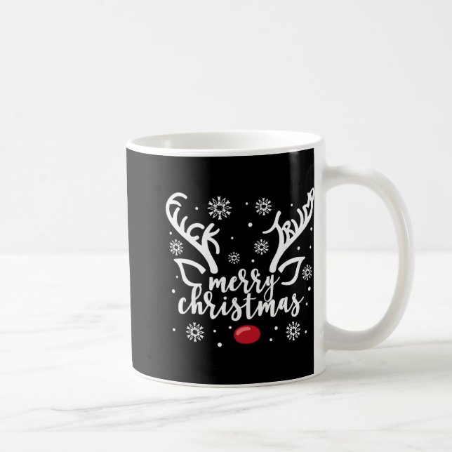 Mug Drôle de Noël Message Caché Subtil Joyeux Noël R (Droite)