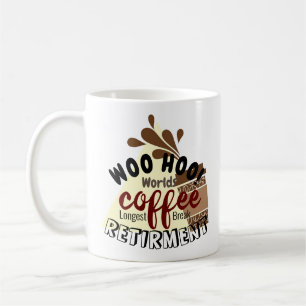 Mug Drôle de pause café de retraite Nom personnalis