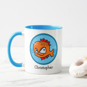 Mug Drôle de poisson rouge en colère personnalisé