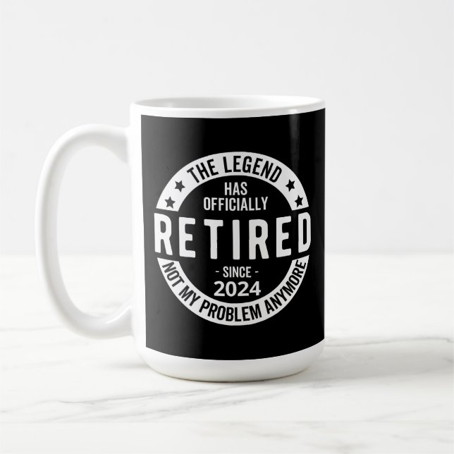 Mug drôle de retraite 2024 (Gauche)