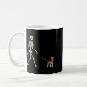 Mug Drôle de Schnauzer miniature squelette de chien qu