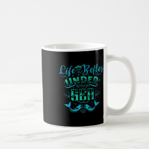 Mug Drôle de vie de sirène océanique sous la mer Vacan
