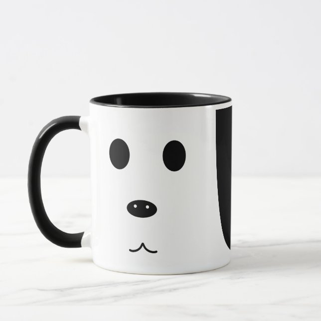 Mug drôle de visage (Gauche)