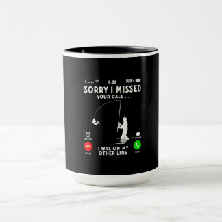 Mug Drôle Désolé d'avoir manqué votre appel