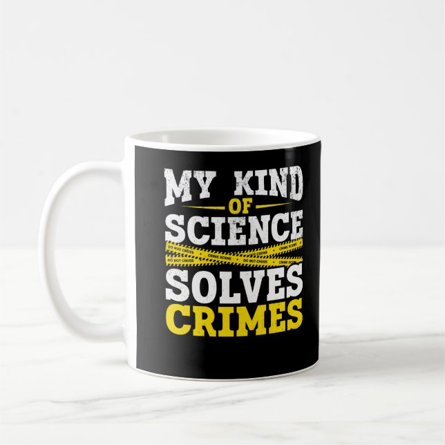 Mug Drôle détective criminalistique (Gauche)