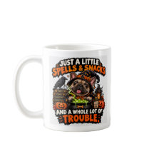 Mug drôle d'Halloween pour les sorts et les snacks