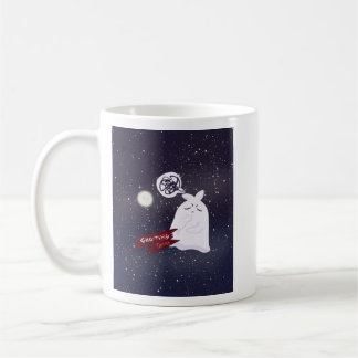 Mug Drôle d'humour d'Halloween surpensant Fantôme