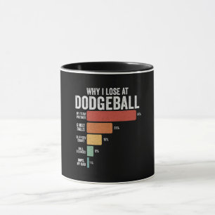Mug Drôle Dodgeball Sport Pourquoi Je Perds À Dodgebal
