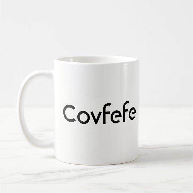 Mug Drôle Donald Trump "Covfefe" (Gauche)