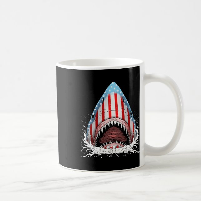 Mug Drôle Drapeau Américain Jawsome 4 juillet Enfants (Droite)