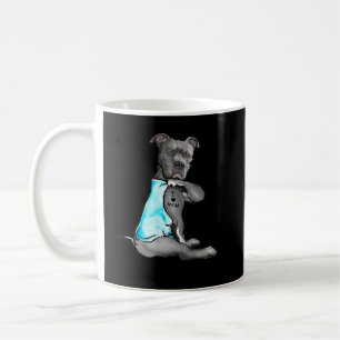 Mug Drôle Drôle Cadeaux Chien Pitbull I Love Maman Tat