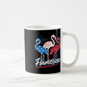Mug Drôle drôle de Flamant rose 4 juillet drapeau patr