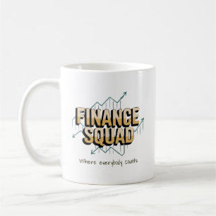 Mug drôle Équipe de finance personnalisée