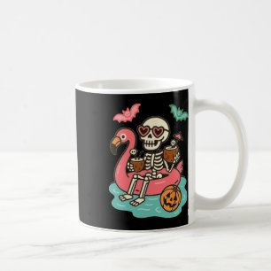 Mug Drôle Été Squelette Flottant Dans La Coupe De Flam
