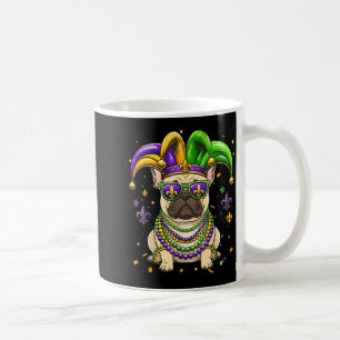 Mug Drôle festival de perles de mardi gras bouledogue
