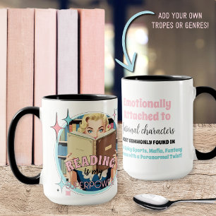 Mug Drôle Fiction Romance Livre Lovers Citation