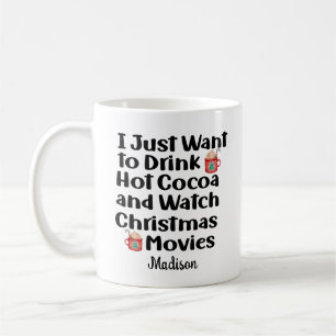 Mug Drôle films de Noël et cadeau de Noël de cacao