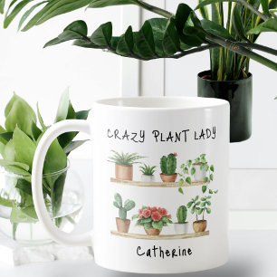 Mug Drôle fou Plante dame personnalisée