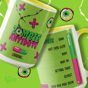 Mug Drôle Funky Cute Zombie Antidote Chargement..
