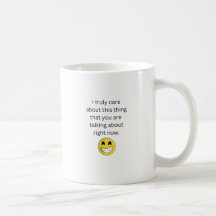 Mug drôle gaucher | Je m'en fiche...Je m'en fiche