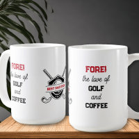 Drôle Golf et café Téméraire Typographie Personnal