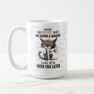 Mug Drôle Grumpy Morson Person Mug, Coffee Cat Cat Cup