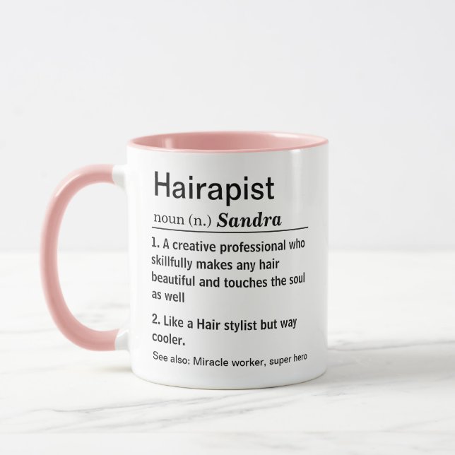 Mug Drôle Hairapist Définition (Gauche)