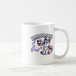 Mug Drôle Halloween Ghost Husky Chien Boop Silencieux 
