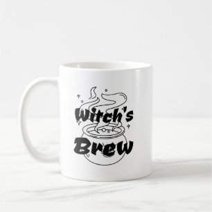 Mug drôle halloween sorcière chaudron brw