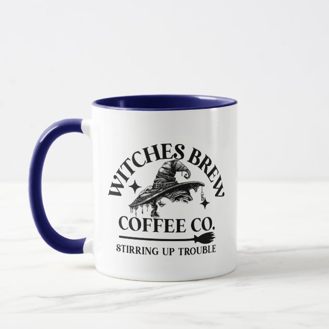 Mug Drôle Halloween sorcières brasser café (Gauche)