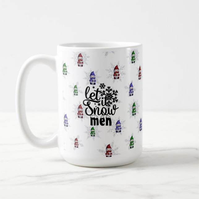 Mug Drôle hiver Gnome Snowme (Gauche)