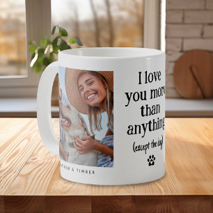Mug Drôle 'I Love You' Amoureux des chiens 2 Photo