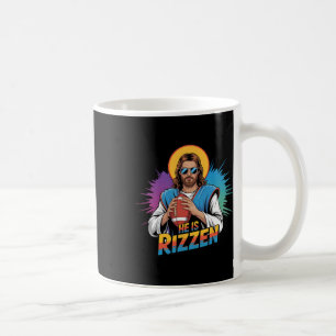 Mug Drôle Il Est Rizzen Jesus Chemise Football Garçons