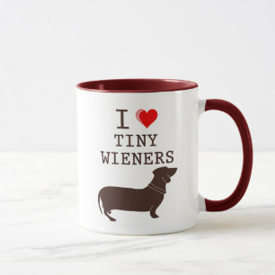 Mug Drôle J'adore le teckel Wiener miniature