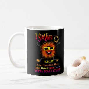 Mug Drôle J'Ai Survécu À La Grande Éclipse Solaire Amé