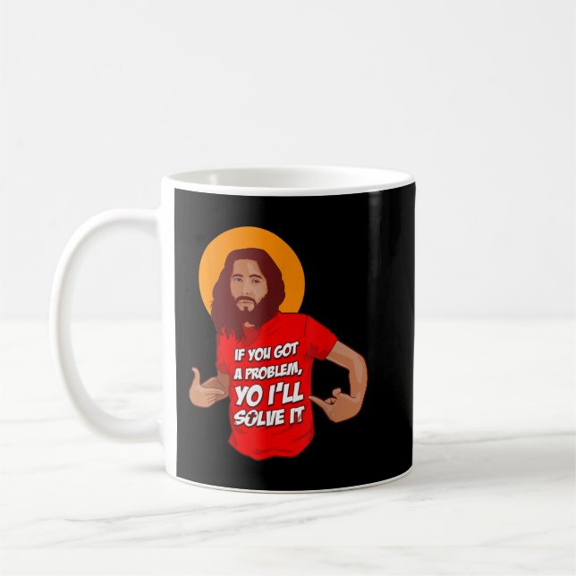 Mug Drôle Jésus-Christ Mème Yo Je le résoudrai Christ (Gauche)