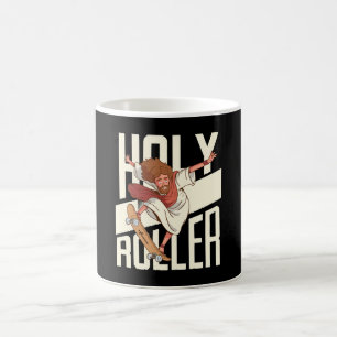 Mug Drôle Jésus patin à roulettes Holy Roller