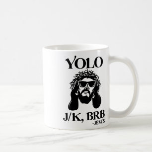 Mug Drôle Jésus Yolo Jk Brb Joyeuses Pâques Hommes Fem