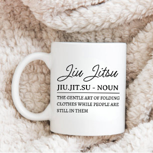 Mug Drôle Jiu Jitsu Définition Art Martial Présente BJ