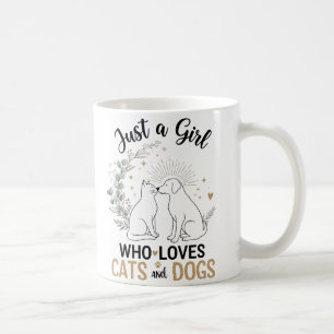 Mug drôle Juste une fille qui aime les chats et les ch
