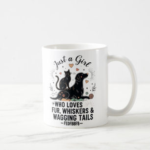 Mug drôle Juste une fille qui aime les chats et les ch