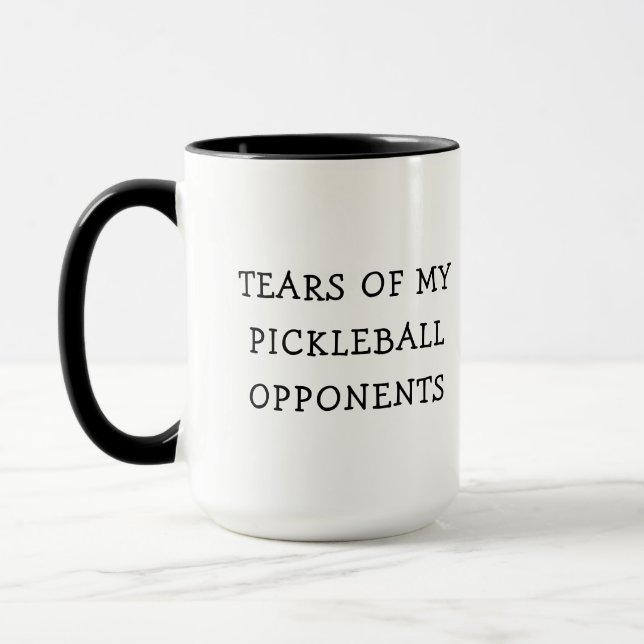 Mug Drôle Larmes de mes adversaires de basket Café (Gauche)