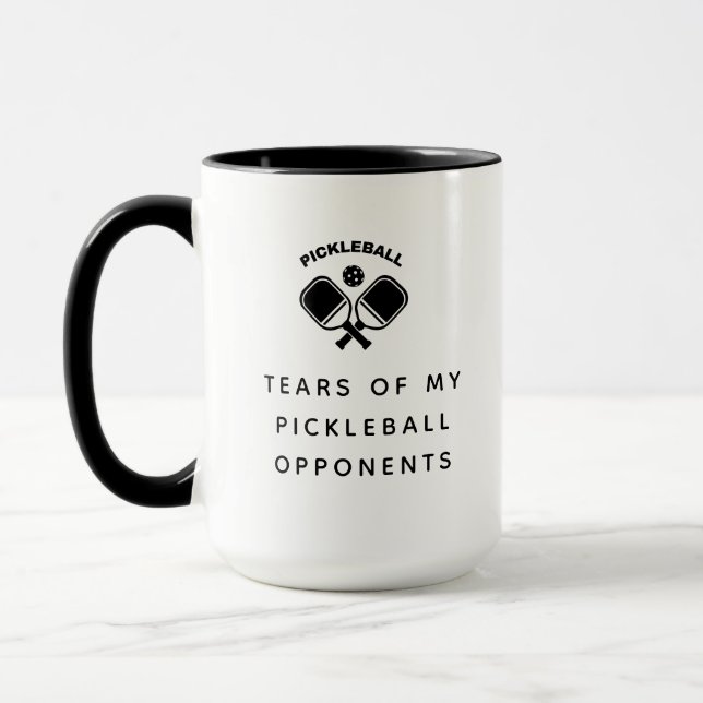 Mug Drôle larmes de mes adversaires de la typographie  (Gauche)
