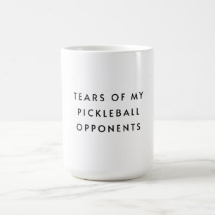 Mug Drôle larmes de mes adversaires de la typographie 