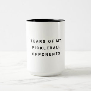Mug Drôle larmes de mes adversaires de la typographie