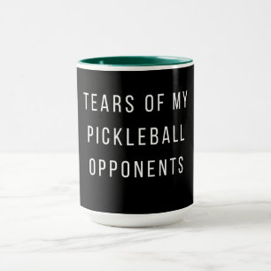 Mug Drôle larmes de mes adversaires de la typographie 