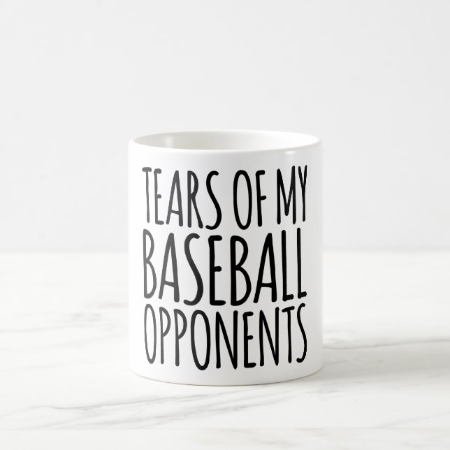Mug Drôle Larmes De Mes Opposants Au Baseball (Centre)