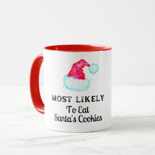 Mug Drôle Le Plus Probable À Père Noël Cookies